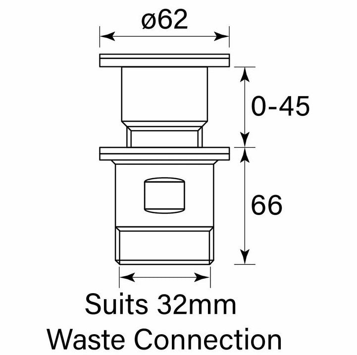 Basin Waste Pop Down 32mm