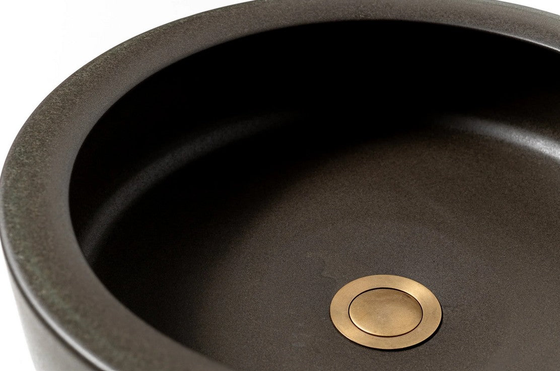 Charcoal Hand-Made Ceramic Basin