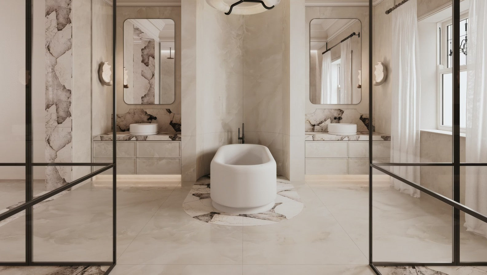 Louis Marble Bath 1700mm