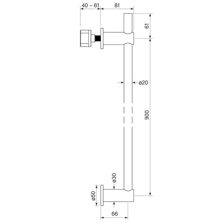 Pegasi Vertical Heated Towel Rail