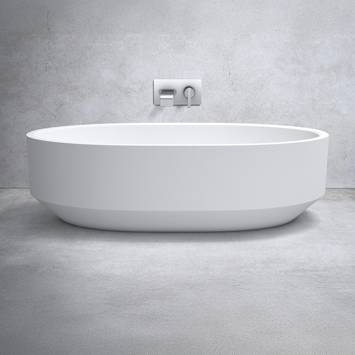 Zen Oval Marble Bath 1700mm